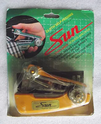 Vintage 'Sun' Mini Chain Stitch Hand Held Sewing Machine. New Unopened Pack. • £14.50