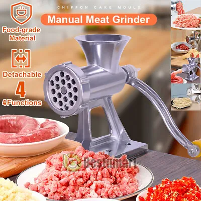 Household Kitchen Hand Manual Meat Grinder Mincer Sausage Maker Stuffer Machine • $29.99