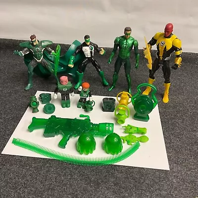 DC Universe Green Lantern Action Figure Lot Rings Lanterns & More Kenner DST • $36.99