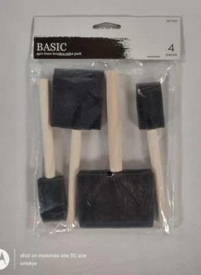 $1.09 • Buy Unbrand Art Brush Set, 4pcs Foam Brushes Set 