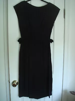 MR. MORT LITTLE BLACK DRESS BOWS AT WAIST Size 4-6 • $29.99