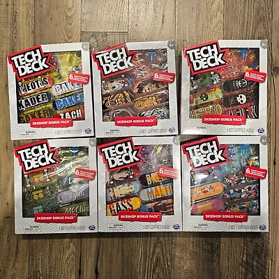 Lot Of 6 Tech Deck Blind SK8SHOP Bonus Pack Finger Skate Boards (36 Board Total) • $64.87