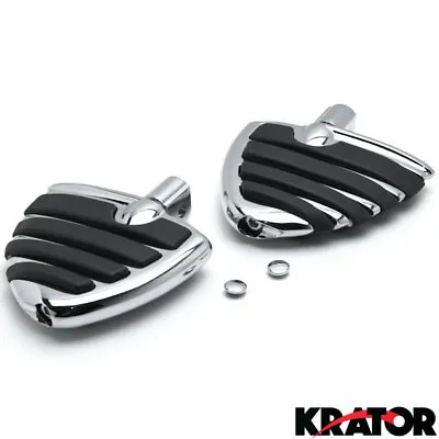 Chrome Wing Foot Pegs Rests For Suzuki M109R All Models 2006-2013 Front • $46.99