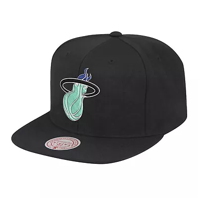 Miami Heat 2006 NBA Finals Mitchell & Ness INVERTED Snapback Hat -Black/Mint • $34.95