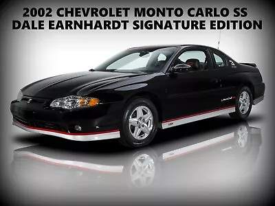 2002 Chevrolet Monte Carlo SS Dale Earnhardt NEW Metal Sign: Pristine Condition! • $19.88