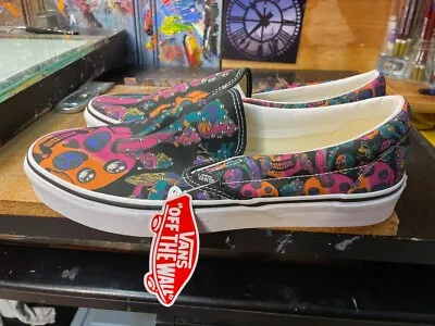 Vans Classic Slip On Trippy Drip Black Multi Size US 11.5 Men New VN0A7Q5D0ZB • $59.99