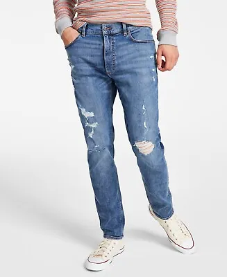 Sun + Stone Men's Athletic Fit Jeans Medium Blue Wash 38 Reg • $11.78