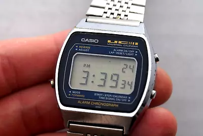 Casio UC-50W Vintage Watch Universal Calendar Alarm Chronograph W-R-50 Rare VHTF • $115