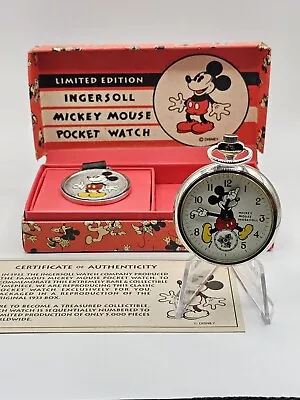 Ingersoll Limited Edition Mickey Mouse Pocket Watch (1933 Replica) Original Box • $300