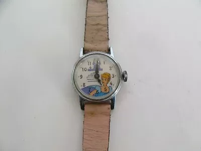 Vintage 1950's / 60's Disney Cinderella US Time Girls Wristwatch (Works) • $23.95