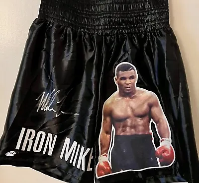 Mike Tyson Autographed Auto Signed Black Trunks Shorts PSA DNA COA Custom • $239.99