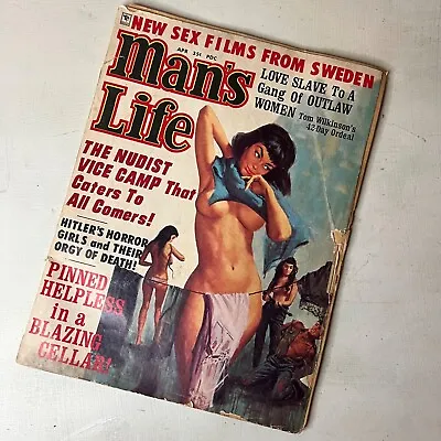 Man's Life Vintage Men's Pulp Action Adventure Magazine Vol 11 #10 April 1968 • $29.99