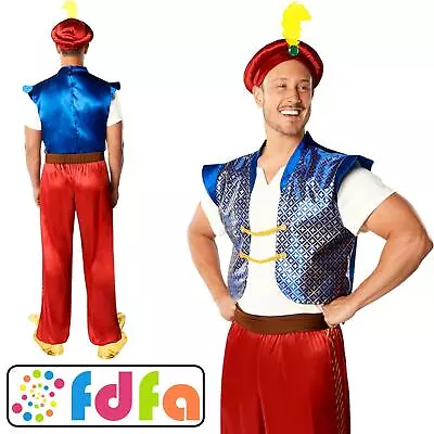 Amscan Official Aladdin Disney Adults Mens Fancy Dress Costume • £27.79