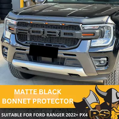 Matte Black Bonnet Protector For Ford Ranger Raptor Next Gen 2022+ PX4 XL XLT WI • $119
