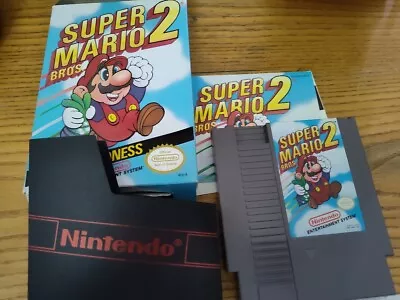 Super Mario Bros. 2 Nintendo NES Complete In Box CIB Manual • $95