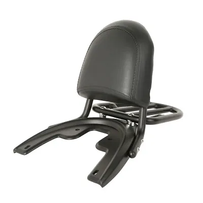 Black Backrest Pad Sissy Bar Rack Baseplate Fit For Harley V-Rod VRSCA 2002-2006 • $99.80