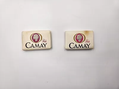 2 PINK CAMAY Vintage Soap Bars Travel Hotel Size NEW/NOS • £1.74