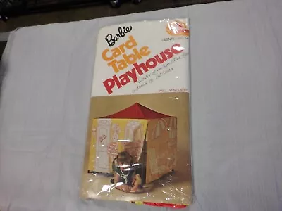 Collectibles - 1973 Vintage Acentsable Barbie Card Table Playhouse - New • $99.99