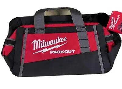 Milwaukee 15 In. Packout Bag Black/Red NWT 48-22-8321 • $64.99