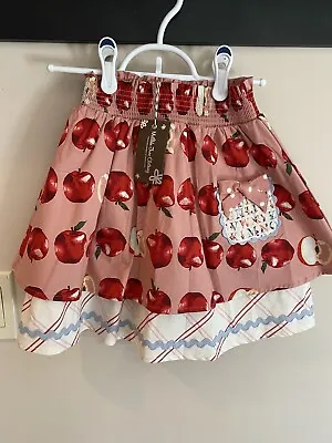 NWT Matilda Jane Heart To Heart Apple Pull-On Skirt Size 10 • $30