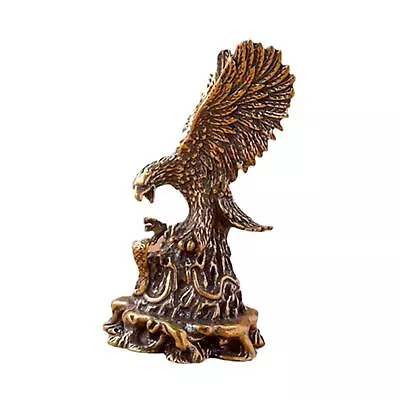 Eagle Figurine Free Stand Feng Shui Desk Ornament Collection Artwork Statue • £8.05