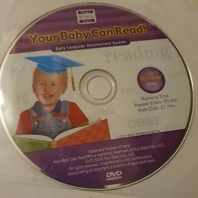 Your Baby Can Read Early Language Development System REVIEW Video DVD CD Disc On • £5.99