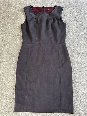 $1.24 • Buy Ladies Next Grey Sleeveless Work/formal Summer Knee Length Dress 8/10