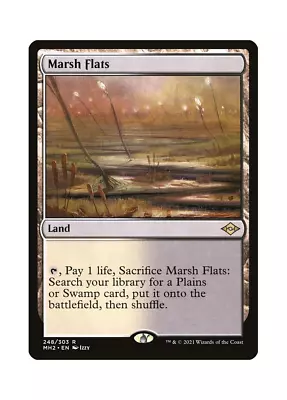 Magic The Gathering MTG MH2 Marsh Flats 248 Regular Near Mint • $14.10