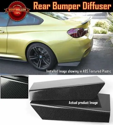 Pair 15  Rear Bumper Carbon Effect Apron Fin Splitter Diffuser Valence For Chevy • $39.96