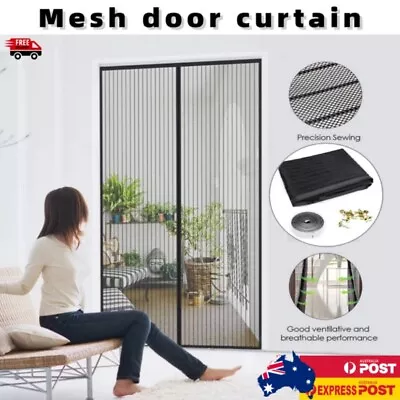 Magnetic Screen Door Net Anti Insect Mesh Fly Screen Mosquito Protection Net • $18.26