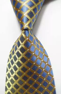 New Checks Classic JACQUARD WOVEN 100% Silk Men's Tie Necktie • $8.99