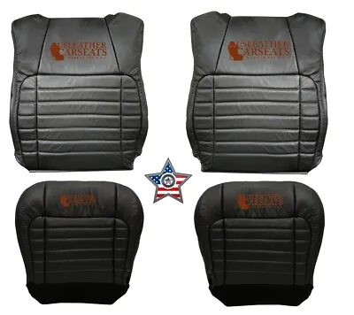 2001-2003 Ford F150 Harley Davidson Full Front Leather Seat Covers Black • $559.99