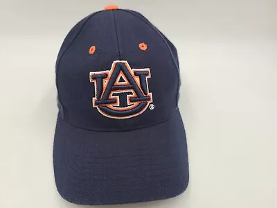 Vintage Auburn University Tigers Puma Snapback (Fits Small) Hat Cap NCAA Blue • $8.99