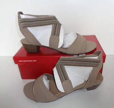 Marco Tozzi Ladies Womens Taupe Shoes Party Open Toe Sandals Heels New UK Size 5 • £14.98