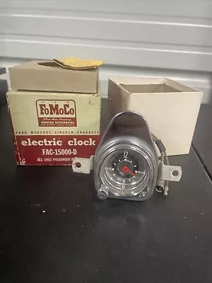 1952 53 Ford Flathead Customline 6 Volt Electric Clock NOS W Box 15000-D • $297.23