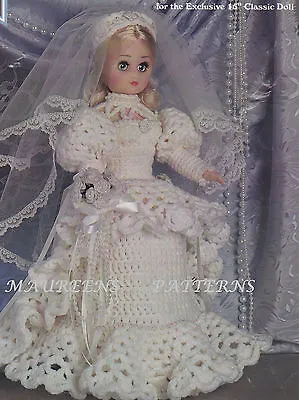£2.99 • Buy Crochet Pattern To MAKE Dolls Clothes Wedding Dress & Posy 15  Sindy Barbie DK