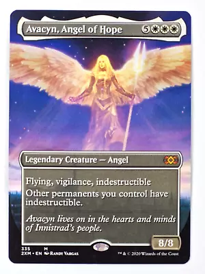 MTG Avacyn Angel Of Hope - Double Masters Box Topper [Borderless] NM- • £86.85