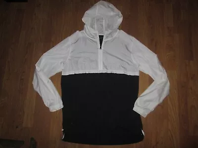 Mens UNDER ARMOUR Quarter Zip Fitted Hooded Windbreaker Pullover Shirt Sz XL • $11.99