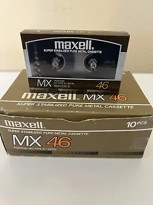 Maxell MX 46 Vintage Audio Cassette Blank Tape Sealed Made In Japan. New Sealed • $24.99