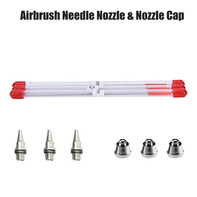 £3.98 • Buy Airbrush Needle Nozzle & Nozzle Cap Airbrushing 0.2/0.3/0.5mm Airbrush Needles