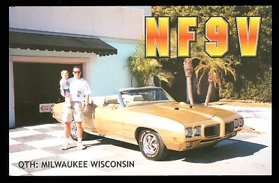 1 X QSL Card Radio USA NF9V Milwaukee WI 2000 Rudolph A Verhoenven ≠ V720 • £2.99