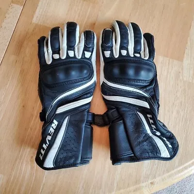 Rev'It Ladies Raven Leather Motorcycle Gloves Black Size Small • $70