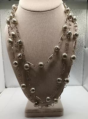 Vintage Silver-Toned Mexican Wedding Necklace • $32