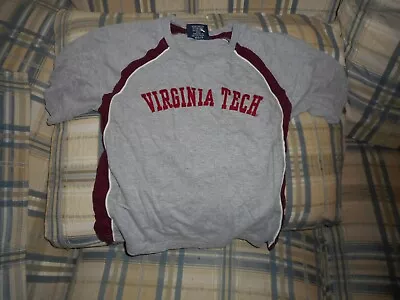  Virginia Tech Hokies Gray Crewshirt Sz S-Y - DSCN2335 • $15
