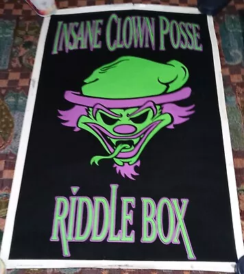 Icp Riddlebox Blacklight Poster Violent J Shaggy 2 Dope Insane Clown Poose Psy • $63