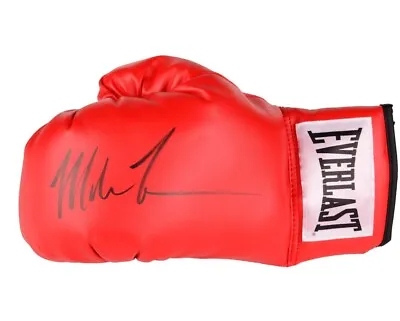 Mike Tyson Autographed Everlast Red Boxing Glove Black Auto Fanatics Authentic • $125