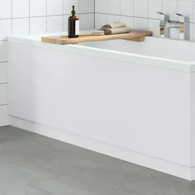 Modern Bathroom 1800mm Front Bath Panel 18mm MDF White Gloss Plinth Easy Cut • £67.48
