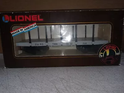 Lionel Large Scale - #8-87500 - Flat Car - D&rgw #7500 - Excellent Condition • $25