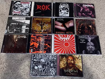 Lot Of 14 METAL CDs - Death Metal / Black / Heavy - Rok Sanatorium Putrefact Etc • $39.99