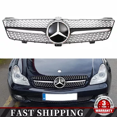 Diamond Front Grille Grill For Mercedes Benz W219 CL500 CLS550 CLS63 2009-2011 • $112.97